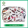 Popular factory supply custom printed zipper pouch cosmetic bag
